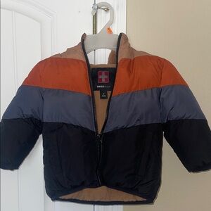 Swiss Tech Kids Puffer Jacket - Black, Gray, Rust